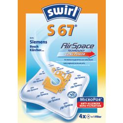 Sac d'aspirateur swirl s67 airspace blanc 4 pièces