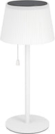 Lampe de table Eglo scordiano - rechargeable (jusqu'à 22 heures de lumière) - solaire - 38 cm - blanc - sans fil - intérieur et extérieur - interrupteur à tirette