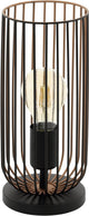 Lampe de table Eglo roccamena - e27 - 31 cm - cuivre noir