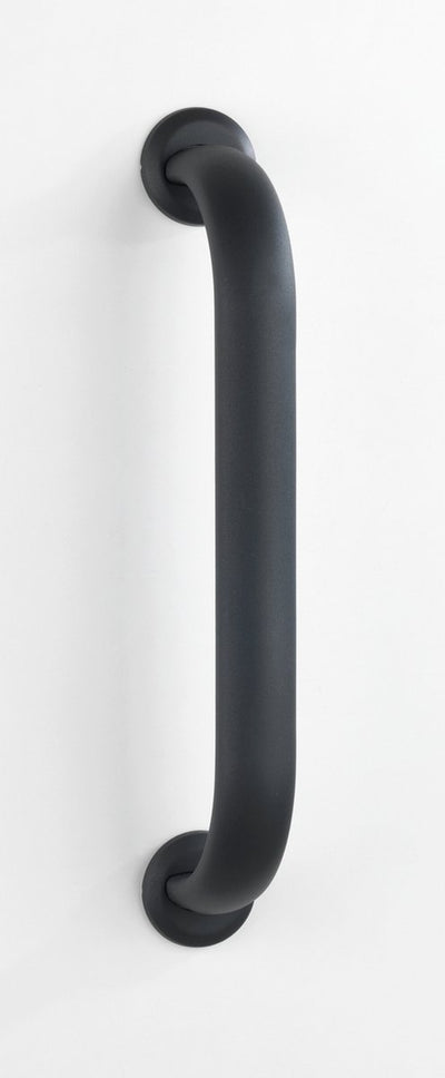 Wenko poignée murale secura premium 43cm aluminium anthracite - poignée de sécurité - support mural - poignée de bain - capacité de charge max. 120 kg - Testé, approuvé et certifié Tüv GS