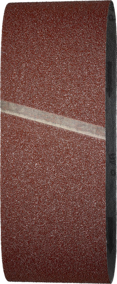 Wolfcraft - bandes abrasives pour ponceuse à bande - grain 60 - 6 pièces - 76 x 457 mm - rouleaux de papier de verre - rouleaux abrasifs - bande abrasive - 3112000