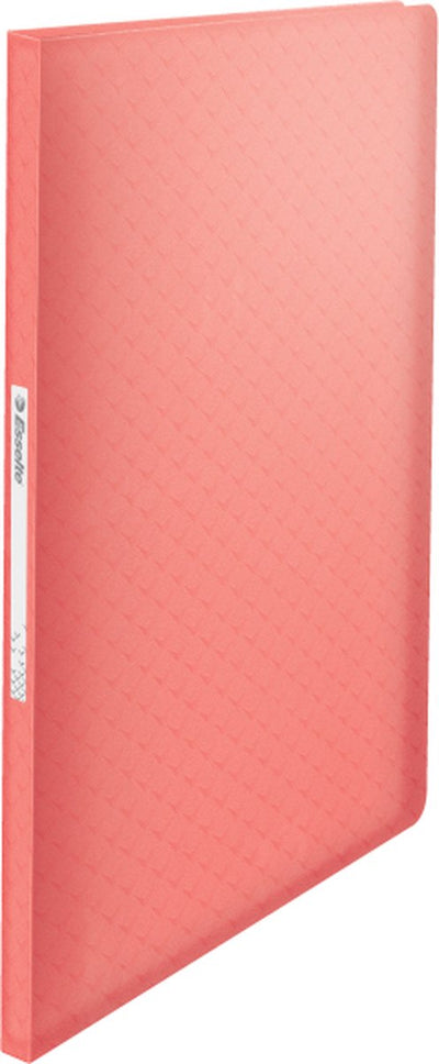 Esselte colour'breeze a4 show album avec 60 couvertures - pour 20 feuilles - pour présenter et ranger des documents - corail