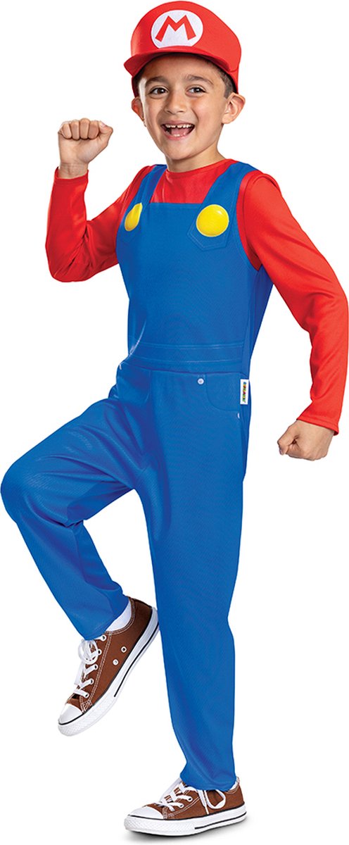 Déguisement Nintendo - Super Mario Bros, Costume Mario 2024 Value Plus, Taille M (7-8 ans), Enfant