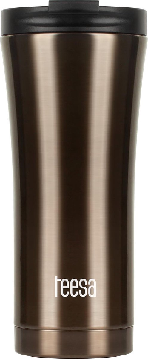 Teesa tsa0008 - tasse thermos en acier inoxydable, 500 ml, marron
