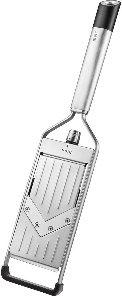 Gefu primeline v-mandoline – coupe-légumes réglable 0-5 mm – lame en V en acier inoxydable – passe au lave-vaisselle