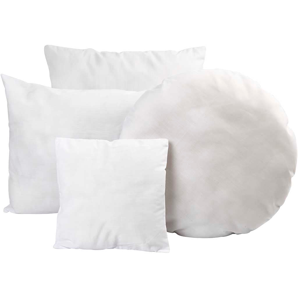 Coussin rempli de Creativ Company blanc, 24x24cm
