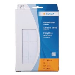 Etiquettes herma 2450 25x40mm blanc