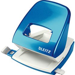 Perforatrice 2 trous Leitz 5008 8cm bleu métallisé