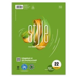 Ursus bloc-notes vert a4 vert 80 feuilles