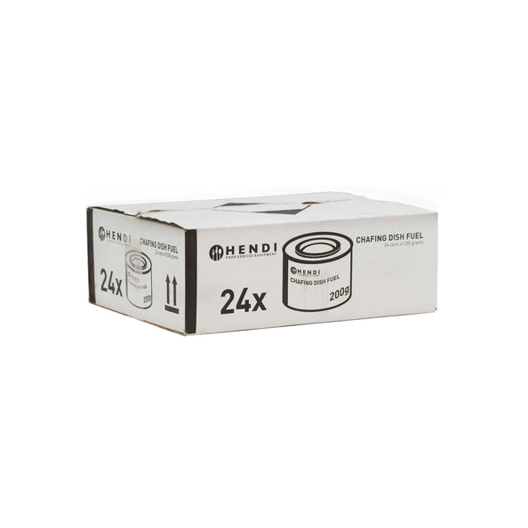Bidon d'éthanol de pâte combustible Hendi (24x 200gr)