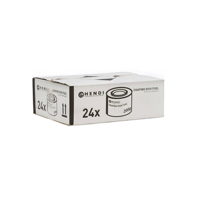 Bidon d'éthanol de pâte combustible Hendi (24x 200gr)