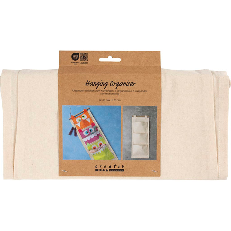 Organiseur suspendu Creativ company, h : 75 cm, l : 30 cm, 145 g, naturel clair, 1 pièce