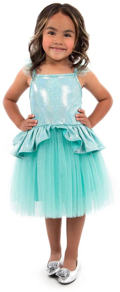 Petites aventures – robe tutu bleu sarcelle – taille l (110-122)