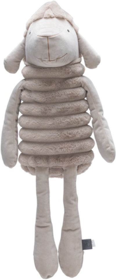 Designed by Lotte Reza peluche chien mouton - jouets pour chiens - peluche XL tissu côtelé épais - beige - 64x26x17 cm