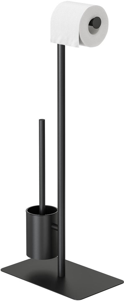Sealskin Brix WC Butler - Porte-rouleau de papier toilette - Porte-rouleau de papier toilette - Brosse WC - Noir