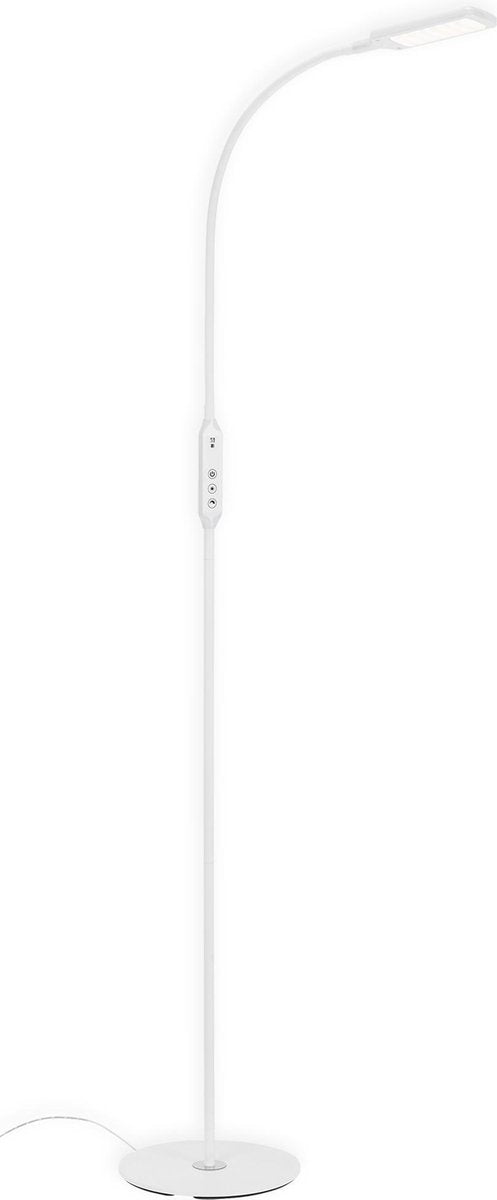 Télécommande de bureau Briloner - Lampadaire LED - Lampe sur pied blanche - dimmable - CCT - avec télécommande - 140m