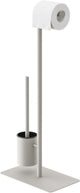 Sealskin Brix WC Butler - 2-en-1 - porte-rouleau de papier toilette - porte-rouleau de papier toilette - brosse de toilette - beige - taupe - grège