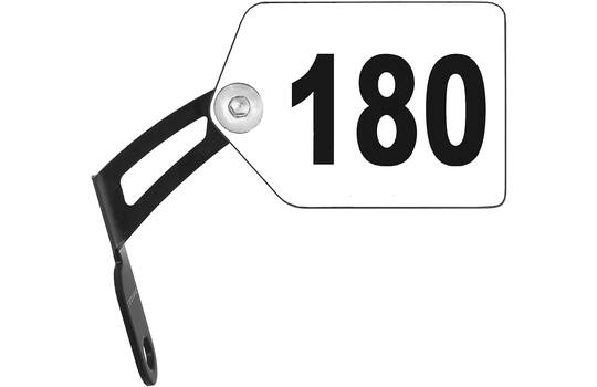 Trivio - support de plaque de cadre aluminium noir