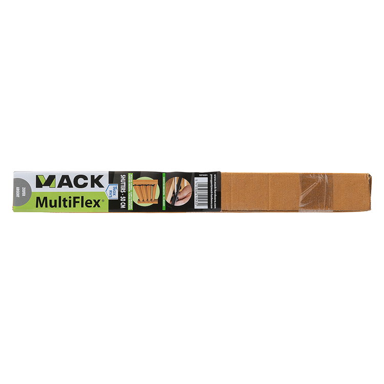 Mack 1074591 - volets multiflex 50 cm en acier inoxydable | 2 pièces
