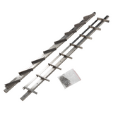 Mack 1074592 - volets multiflex 96 cm en acier inoxydable | 2 pièces - afbeelding 1