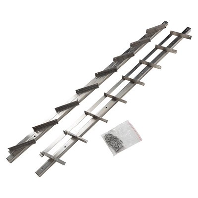 Mack 1074592 - volets multiflex 96 cm en acier inoxydable | 2 pièces
