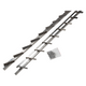 Mack 1074593 - volets multiflex 165 cm inox | 2 pièces
