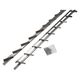 Mack 1074594 - volets multiflex 220 cm inox | 2 pièces