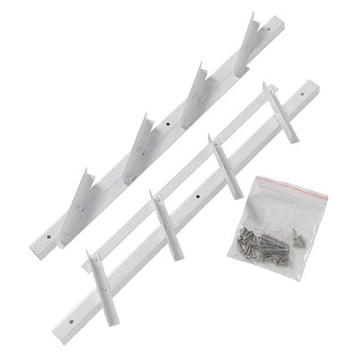 Mack 1074595 - volets multiflex 50 cm en acier inoxydable revêtement blanc | 2 pièces