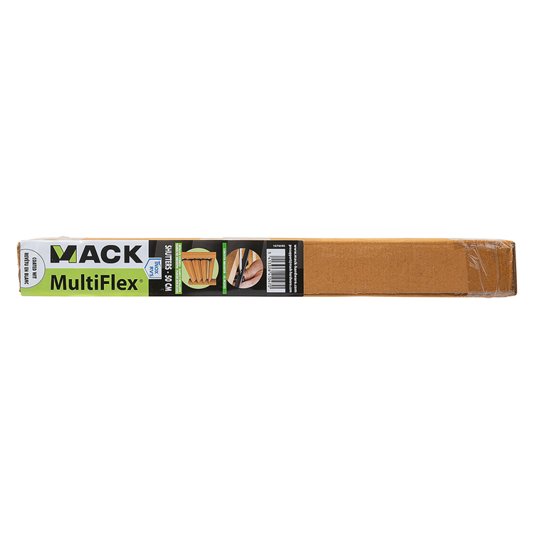 Mack 1074595 - volets multiflex 50 cm en acier inoxydable revêtement blanc | 2 pièces