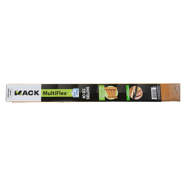 Mack 1074598 - volets multiflex 220 cm acier inoxydable revêtement blanc | 2 pièces