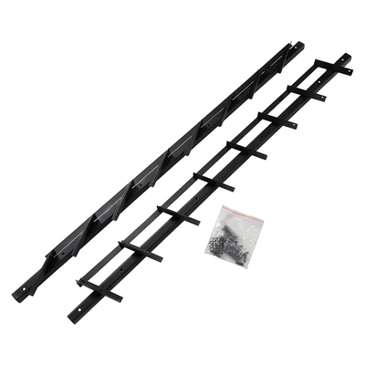 Mack 1074600 - volets multiflex 96 cm en acier inoxydable revêtement txt noir | 2 pièces