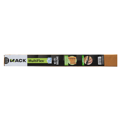 Mack 1074601 - volets multiflex 165 cm en acier inoxydable revêtement txt noir | 2 pièces