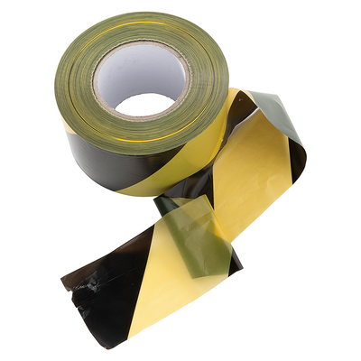 Mack 1072142 - ruban barrière jaune noir boîte 75mm x 500m - 35 microns | 3 pièces