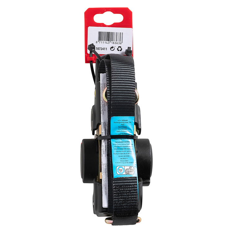 Mack 1072411 - courroie de tension rétractable automatique 25mm - 3,5m | 3 pièces