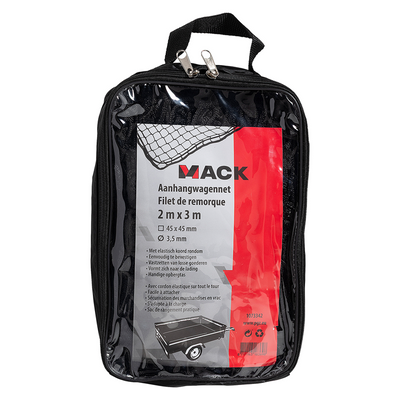 Mack 1073342 - filet de remorque noir 2 x 3m | 3 pièces