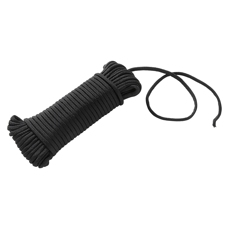 Mack 1072112 - paracorde noir 4mm 15m | 5 pièces