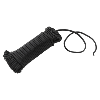 Mack 1072112 - paracorde noir 4mm 15m | 5 pièces