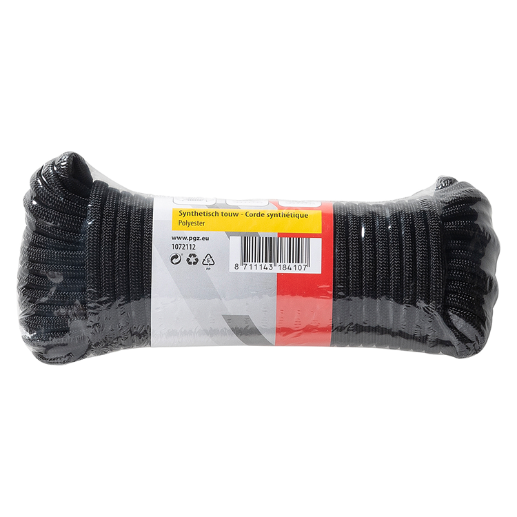 Mack 1072112 - paracorde noir 4mm 15m | 5 pièces