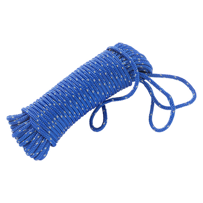 Mack 1072114 - corde tressée pp bleu 4mm 15m réfléchissant | 5 pièces