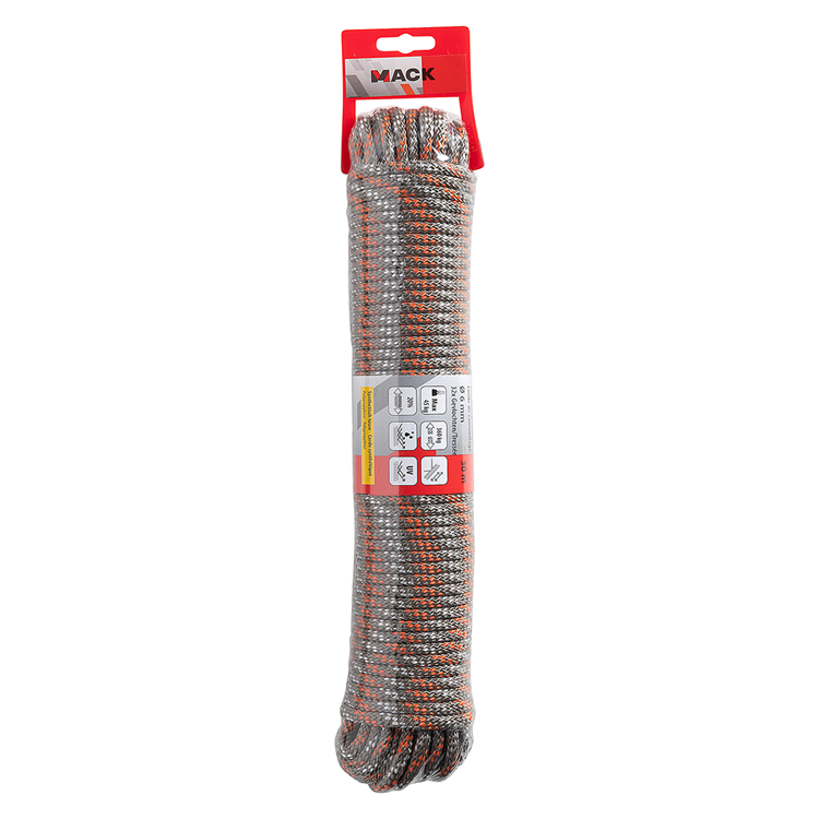 Mack 1072115 - pp 32 x camouflage tressé 6mm 30m | 5 pièces