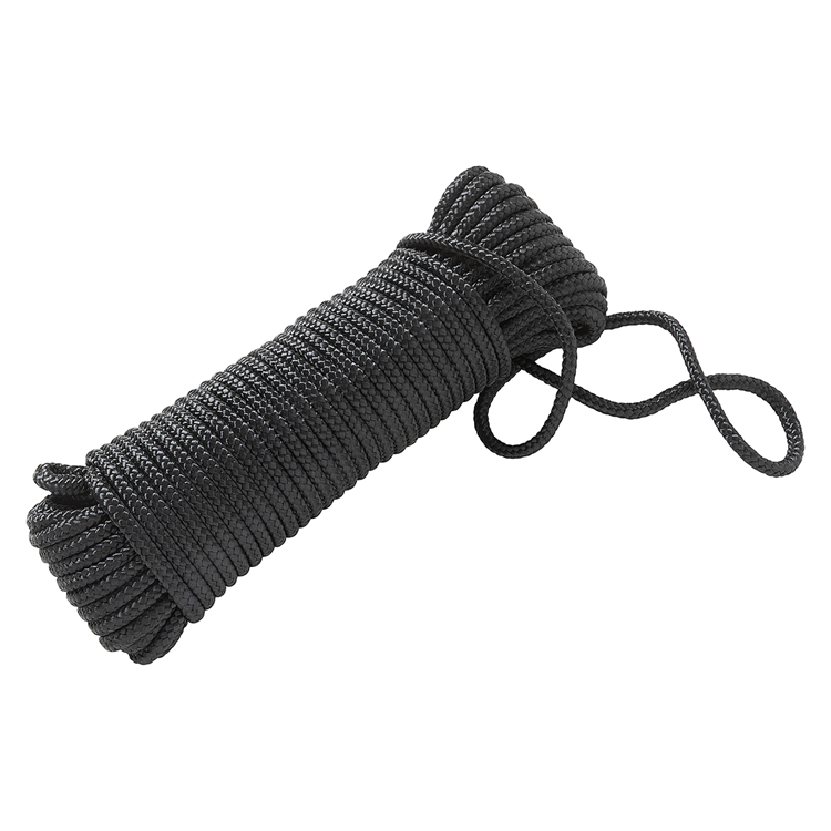 Mack 1072117 - fil noir tressé pp 6mm 20m | 5 pièces