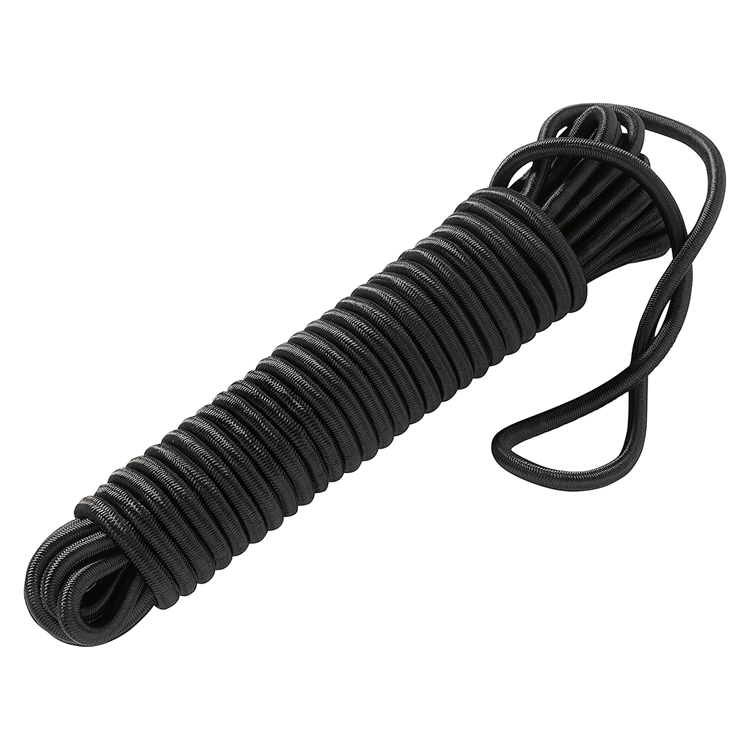 Mack 1072120 - corde élastique fil noir 8mm 10m | 5 pièces