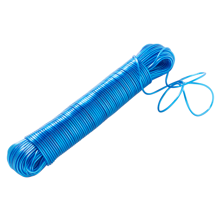 Mack 1072123 - fil pour corde à linge pp bleu toron 3mm 60m | 5 pièces