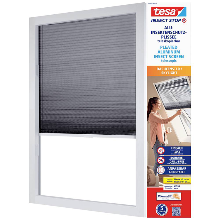 Tesa 1074289 - protection contre les insectes anthracite | 1 pièce