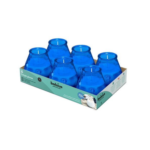 Bolsius professionnel bleu crépuscule ø99x104 mm 70 heures (6 pièces)