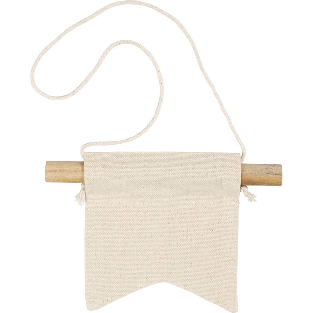 Creativ company petite bannière murale, forme queue d'aronde, h : 12 cm, l : 10,5 cm, 300 g, naturel clair, 12 pièces 1 boîte