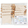 Creativ company petite bannière murale, forme queue d'aronde, h : 12 cm, l : 10,5 cm, 300 g, naturel clair, 12 pièces 1 boîte