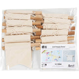Creativ company petite bannière murale, forme queue d'aronde, h : 12 cm, l : 10,5 cm, 300 g, naturel clair, 12 pièces 1 boîte - afbeelding 2
