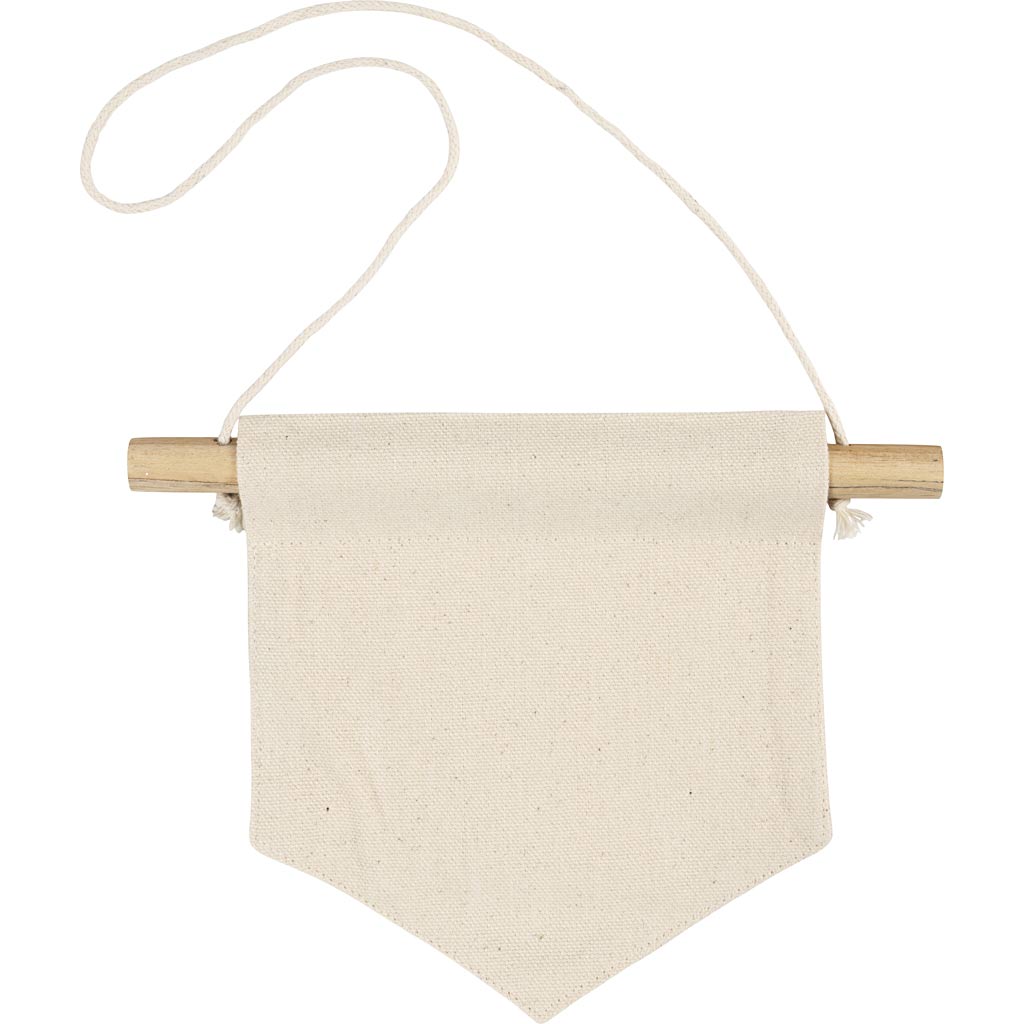 Bannière murale Creativ company, forme pointue, h : 16,5 cm, l : 15 cm, 300 g, naturel clair, 2 pièces 1 boîte
