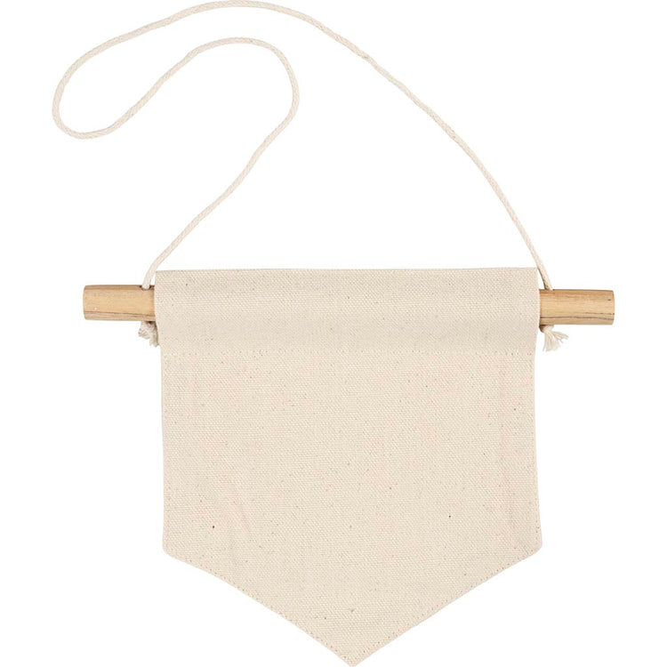 Bannière murale Creativ company, forme pointue, h : 16,5 cm, l : 15 cm, 300 g, naturel clair, 2 pièces 1 boîte